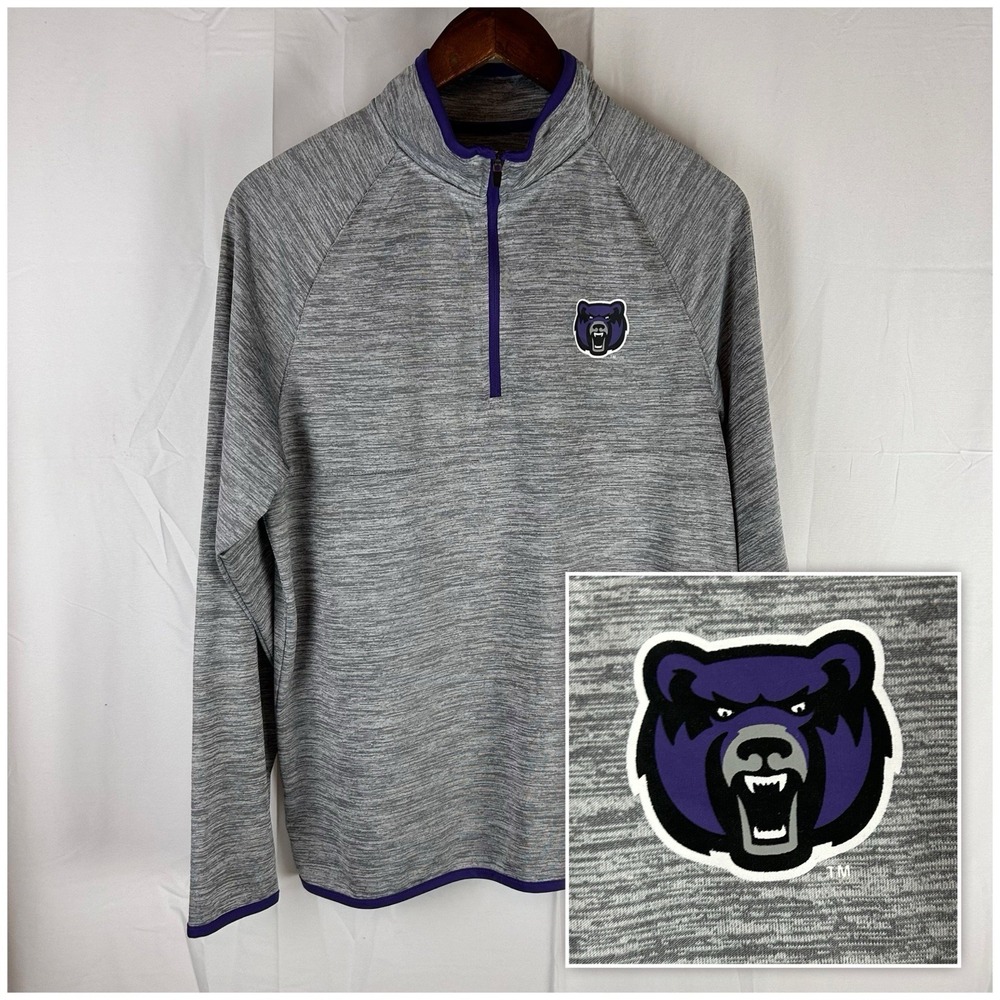 Central Arkansas Bears UCA 1/4 Zip‎ Mens Medium Lightweight Long Sleeve Pullover